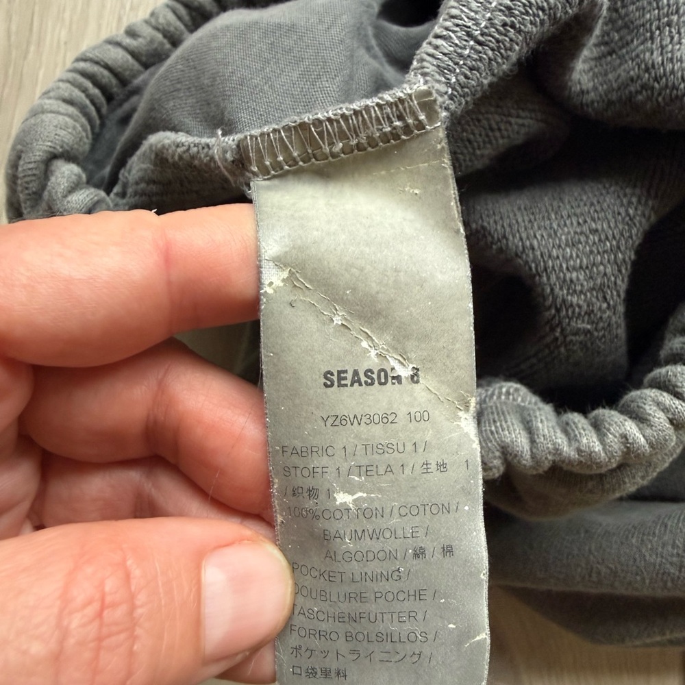 Yeezy Season 6 Authentic Taupe/Gray Cotton Mini Short. Size S - Picture 3 of 5